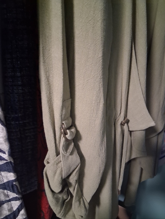 Ruby Rd. Olive Draped Open-Front Utility Jacket - Picture 5 of 5